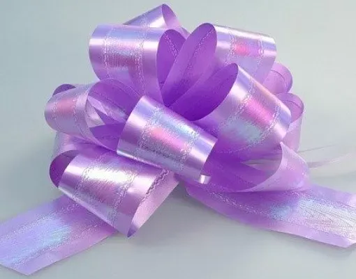 Очаровательный бант-шар перламутровый для оформления цветов и подарков 